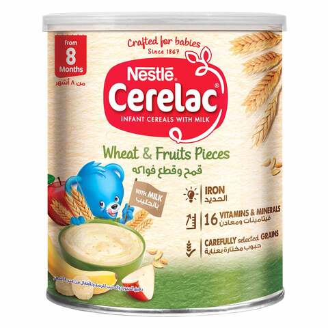 Cerelac wheat &amp; fruits pieces for babies from 8 months 400 g