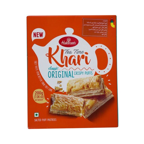 Haldiram's Tea Time Khari Classic Original Crispy Puffs 200g