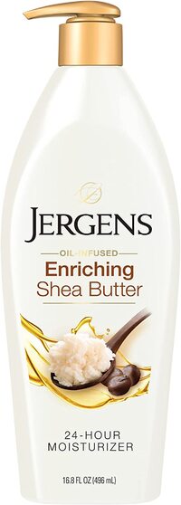 Jergens Shea Butter Deep Conditioning Moisturizer For Unisex 16.8 Oz, White, Shea Butter Lotion 16.8 Ounce