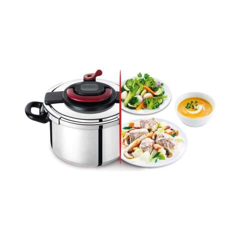 Tefal Pressure Cooker Clipso Plus - 10 Liters - Silver