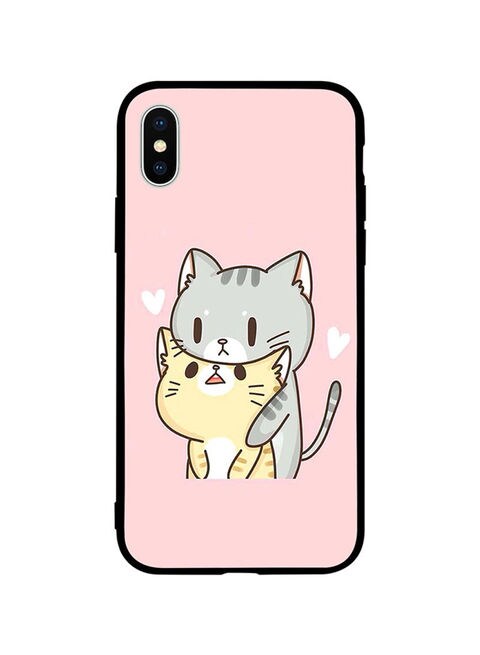 Theodor - Protective Case Cover For Apple iPhone XS Max Two Cats Love