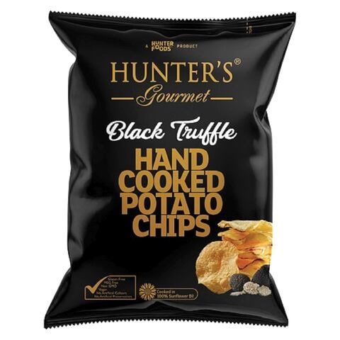 Hunters Gourmet Hand Cooked Potato Chips With Black Truffle 125g