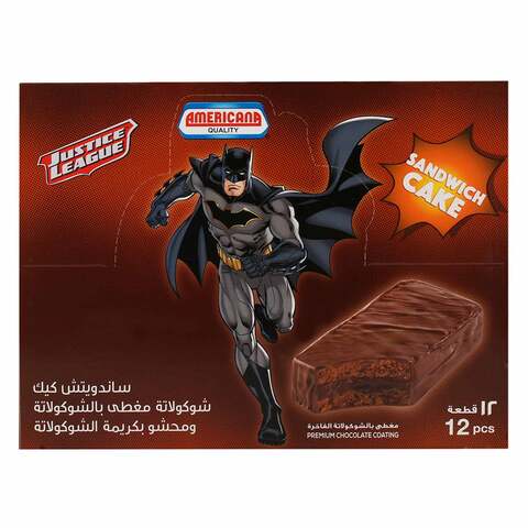 Americana Batman Chocolate Filled Sandwich Cake 35g x Pack of 12 price in  Kuwait | Carrefour Kuwait | supermarket kanbkam