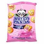 Buy Meiji Hello Panda Strawberry Cream Filling Biscuits 35g in Kuwait