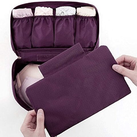 Buy Aiwanto Storage Bag Travel Bag Bras Underwear Packing Bag Trip Bag  Cosmetic Storage BagCosmetic Pouch(Purple) Online - Shop Fashion,  Accessories & Luggage on Carrefour UAE