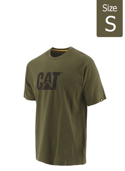Caterpillar CAT Mens T Shirt Size Small Green Color