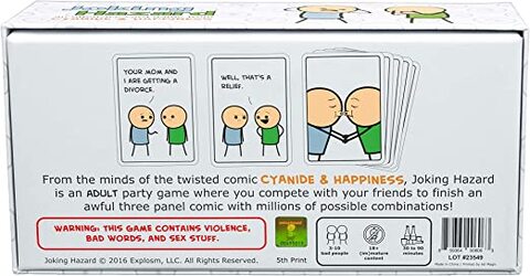 Buy Joking Hazard Card Game - A Funny Comic Building Party Game for 3-10 bad  people (18+ years of age ONLY) Online - Shop Toys & Outdoor on Carrefour UAE