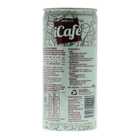 Boncafe iCafe Low-Fat Premium Roast Caffe Mocha 240ml