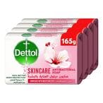 Buy Dettol Skincare Anti-Bacterial Soap Pink 165g Pack of 4 in UAE