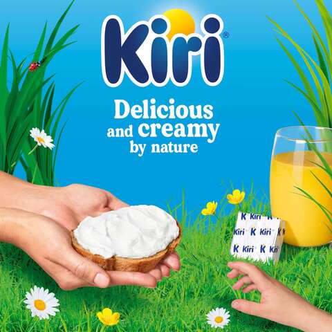 Kiri Spreadable Cream Cheese Squares, 6 portions x 5 packs, 35 portions, 500g