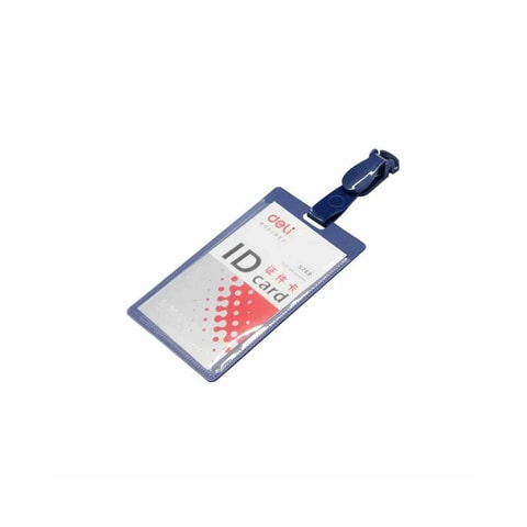 Deli Plastic Badge Holder With Clip
