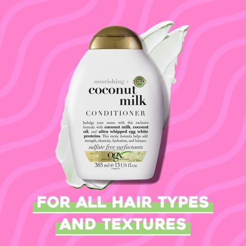 OGX Conditioner Nourishing+ Coconut Milk New Gentle and PH Balanced Formula 385ml