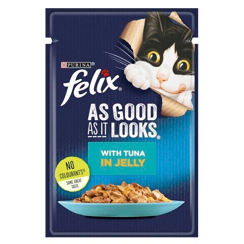 Purina Felix As Good As It Looks With Tuna In Jelly Wet Cat Food 85g