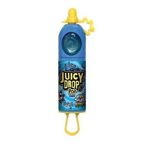 Bazooka Juicy Drop Pop Raspberry Flavour Candy 26g