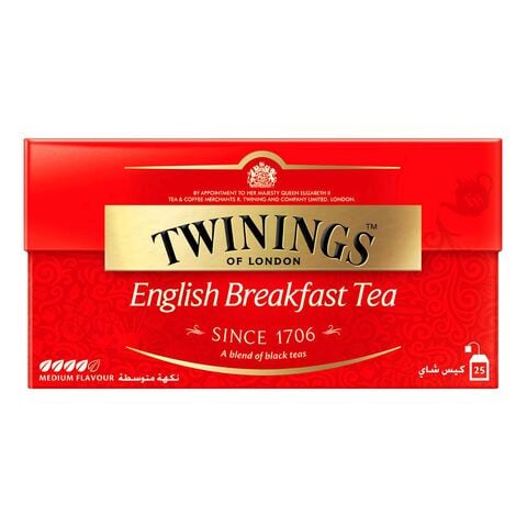 تويننجز شاي فطور إنجليزي أسود ، فردي25  كيس