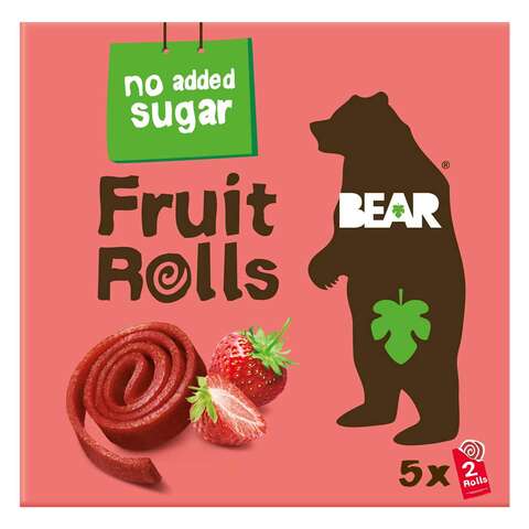 Bear Fruit Rolls Strawberry 20g x 5 Pieces
