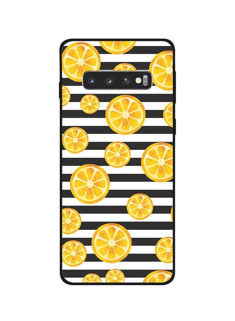 Theodor - Protective Case Cover For Samsung Galaxy S10 Orange Candy Pattern