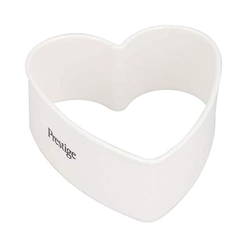 Prestige Heart Shape Pastry Cutter PR8052 White Pack of 5