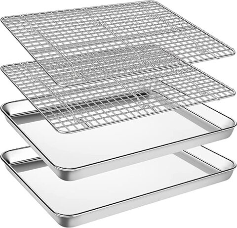 Stainless steel cookie deals sheets