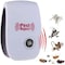 Multi-purpose Ultrasonic Pest Repeller Electronic Mosquito Killer Reject Bug Mosquito Cockroach Mouse Pest Killer Repeller (1Pack,UK)