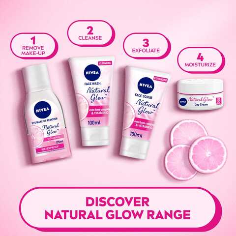 NIVEA Face Wash Cleanser Natural Glow Even Skin Tone 100ml