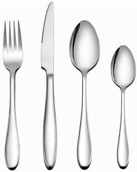 Atraux Luxury 24-Pieces Stainless Steel Flatware Set, Mirror Polished Cutlery Tableware Set, Dishwasher Safe Knife Fork Spoon