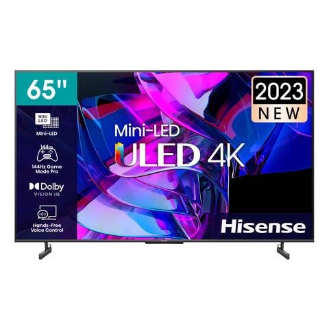 Buy Hisense U7K Pro Series 65-Inch 4K UHD Smart Mini ULED TV 65U7K Black  Online - Shop Electronics & Appliances on Carrefour UAE