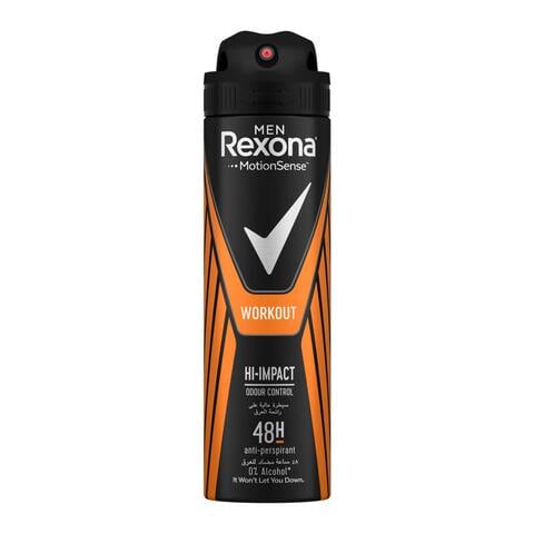 Buy Rexona Workout Antiperspirant Deodorant Spray for Men - 150ml in Egypt