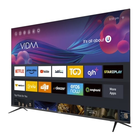 JVC 70 Inch, 4K UHD, Smart TV, LT-70N7105V (Edgeless, Powered By VIDAA, Dolby Audio, VIDAA Voice Remote , Bluetooth , DVBT2/S2)