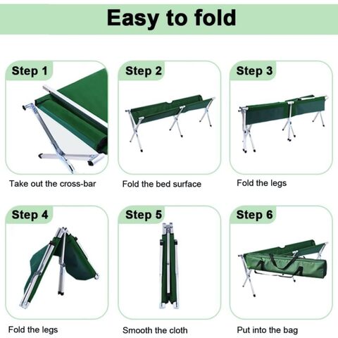 Portable store camping cots