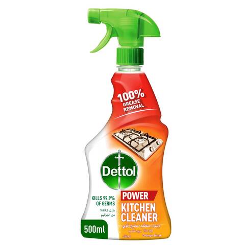 Dettol Disinfectant Kitchen Spray Cleaner Orange 500 Ml