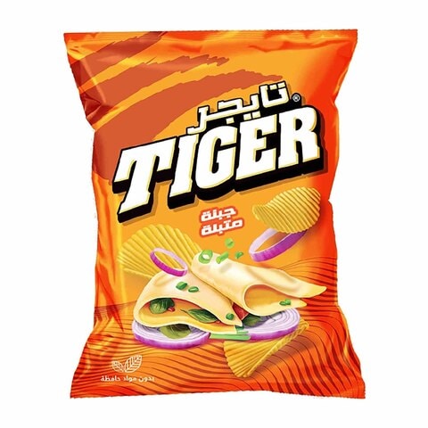Buy Tiger Spiced Cheese Potato Chips 126g in Egypt