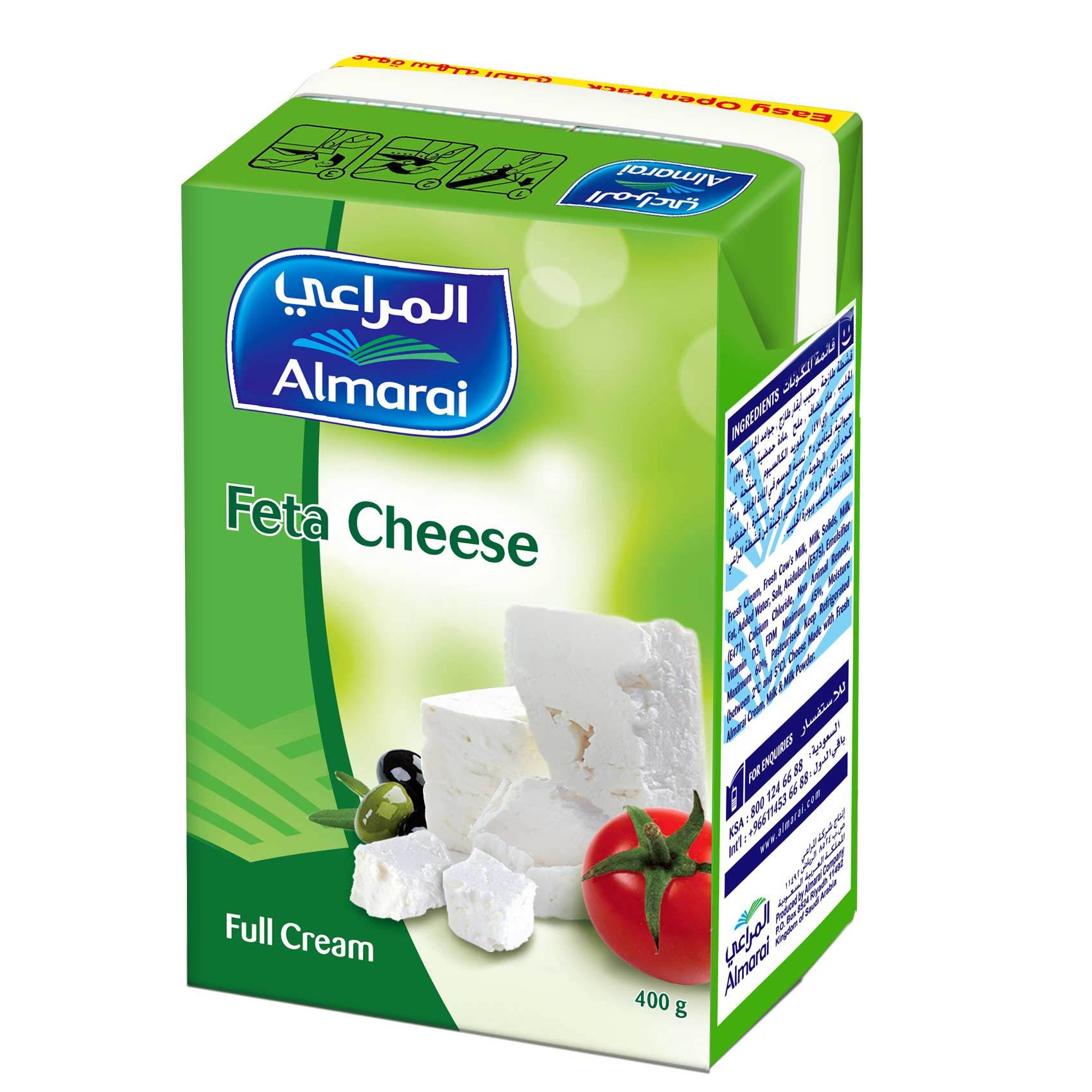 Buy Almarai Full Cream Feta Cheese 400g Online Shop Fresh Food On Carrefour Uae 