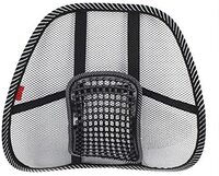 Generic Mesh Lumbar Back Brace Support Cushion Cool For Office Home Car Seat Chair Black