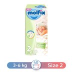 Buy Molfix Unique 3D Technology Baby Diapers - Size 2 - 40 Diapers in Egypt