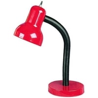 lavish Simple Design Flexible Hose Neck Desk Lamp/Table Lamp/Study Lamp with LED bulb (RED)