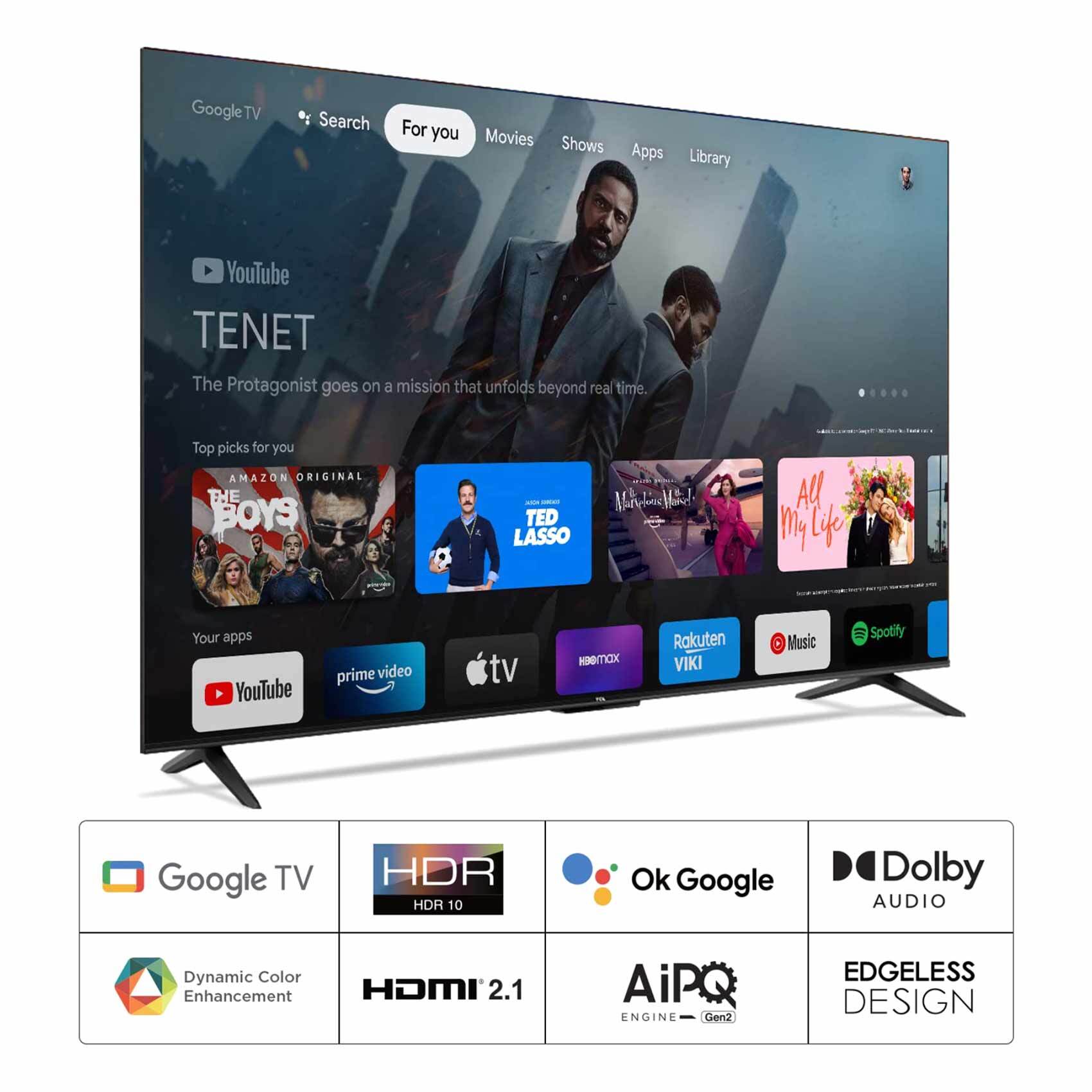 Buy Tcl 43 43P635 4K Smart Uhd Google Tv New Online - Carrefour Kenya