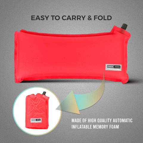 Inflatable memory hot sale foam pillow