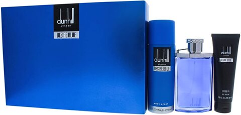 Buy Alfred Dunhill London Desire Blue 3 PCS Gift Set For Men