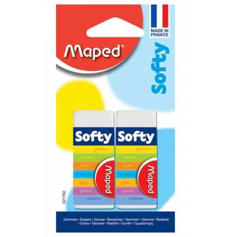 Maped Eraser Softy 2 Pieces 