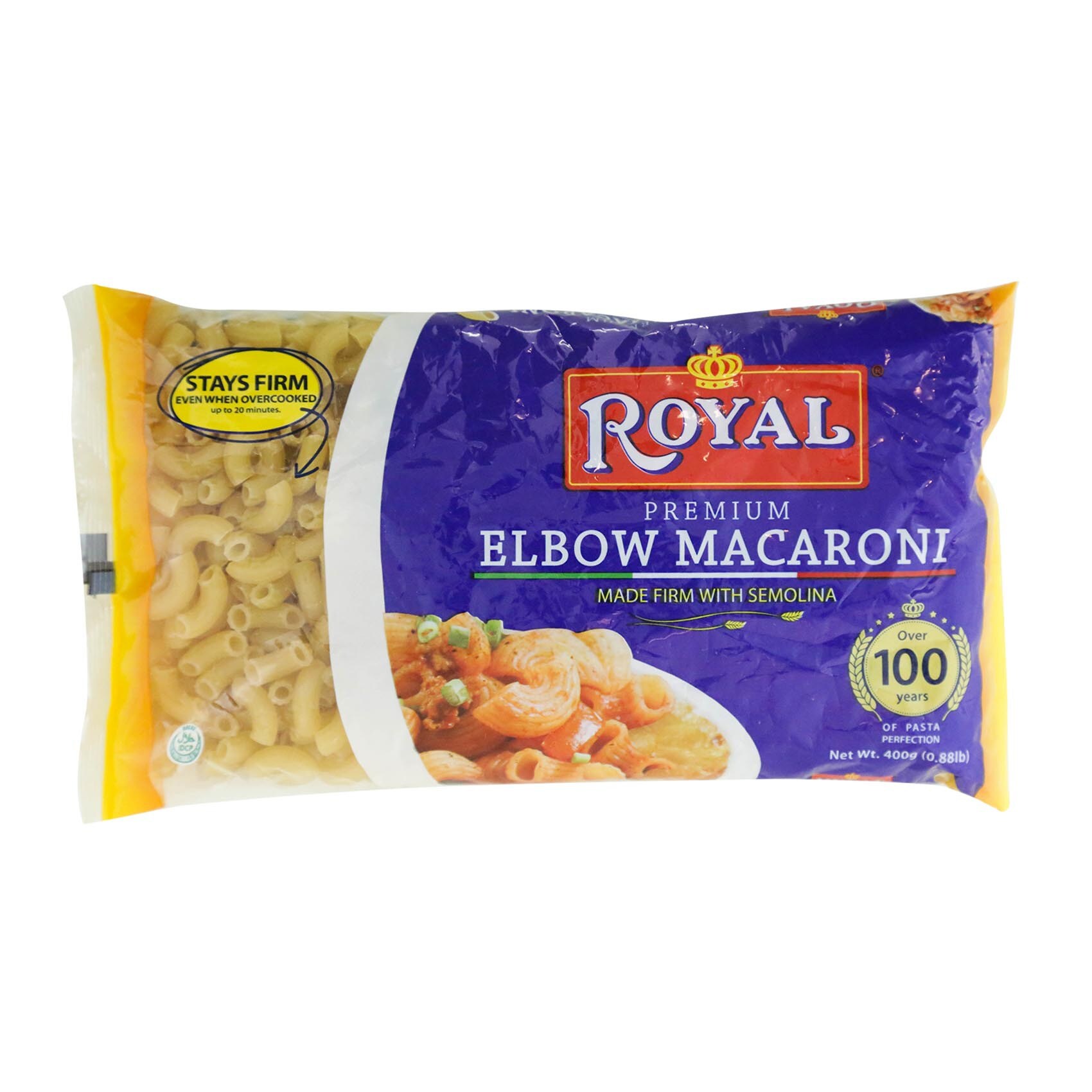 Buy Royal Elbow Macaroni Pasta 400g Online Shop Food Cupboard on