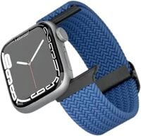 Levelo Crisben Nylon Watch Strap Compatible With Apple Watch Ultra Series 8 Smart Watches 22mm Connector Port 49/45/44/42mm Replacement, Adjustment, Wristband (Blue)