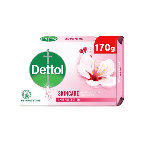 Dettol Skincare Antibacterial Bar Soap, 170g