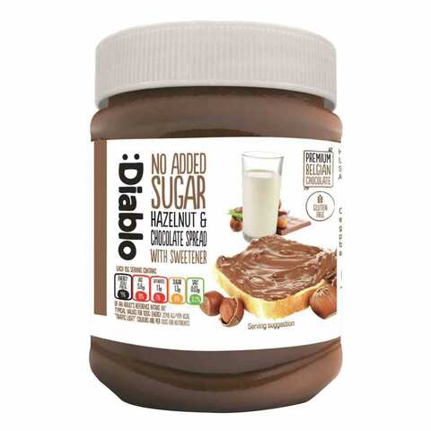 Diablo Hazelnut And Chocolate Spread With Sweeteners 350g