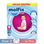 اشتري مولفيكس حفاضات بانتش مضادة للجراثيم للأطفال - ميدي 3 - 80 حفاضة في مصر