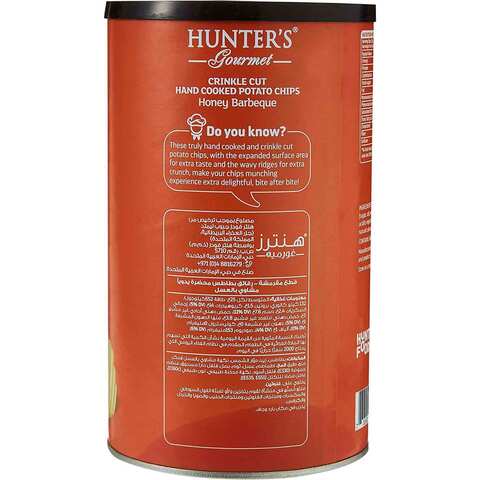 Hunters Gourmet Honey Barbeque Hand Cooked Potato Chips 100g