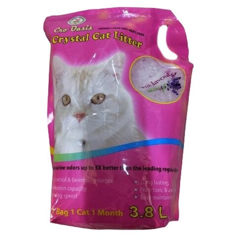 Cro Oasis Crystal Cat Litter with Lavender 3.8L