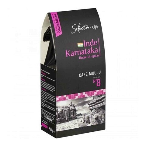 Buy Carrefour Selections India Karnataka N Degree 8 Ground Coffee 200g in UAE