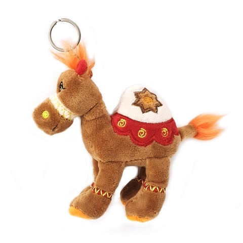 Caravaan - Soft Toy Camel Brown Size 12cm with key ring attachment