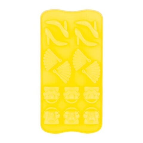 Generic Silicone Chocolate Mould Modern L(10Cm)Xw(20Cm)Xh(1Cm) Yellow